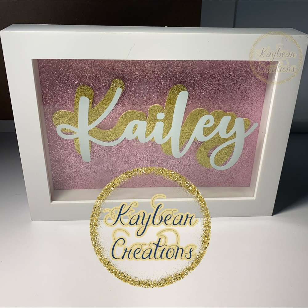 Custom made/ Personalized 3d name shadow box - Picture 4 of 4
